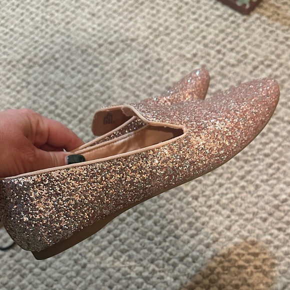 Birdies Rose Gold Glitter Slip-Ons - Picture 4 of 4